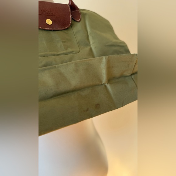 Longchamp Vintage Le Pliage Green Cabas - Picture 9 of 14